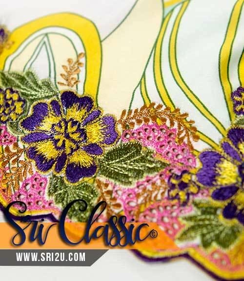 Baju-Kurung-Moden-Sulam-Goyang-Bunga-Semarak-Api-03 Baju Kurung Moden Sulam Goyang Bunga Semarak Api