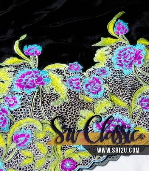 Koleksi Baju Kurung Moden Bersulam Corak Bunga Jasmine