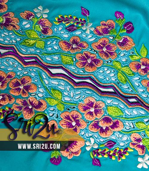 Sulam Mesin Embroidery Baju Kurung Malaysia