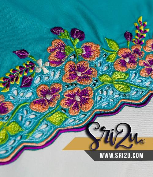 Sulam Mesin Embroidery Baju Kurung Malaysia