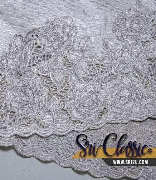 Busana Kebaya Songket Pengantin Bersulam