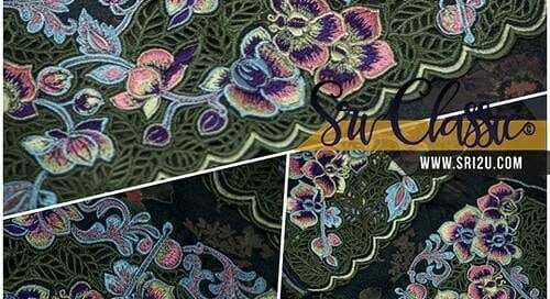 Tempahan Baju Kurung Sulam Kerawang