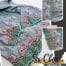 Baju Songket Sulam Goyang Kerawang Motif Bunga Lily Clara Dengan Kerawang Pagar